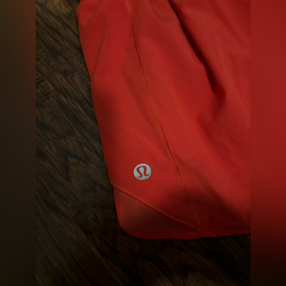 Size 6 Lululemon shorts red